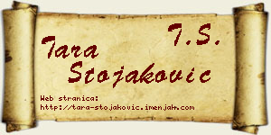 Tara Stojaković vizit kartica